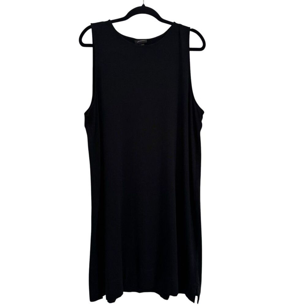 J. Jill Wearever Collection Size XL Black Sleeveless Dress Stretchy Beachy Coast